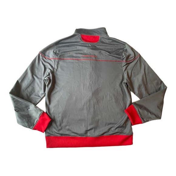 Under Armour Full Zip Wind Jacket Mens Size XL Regular Red Gray Polyester - Picture 7 of 9